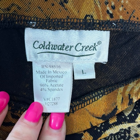 Y2K Boho Tiered Midi Skirt Earthy Tones Festival Cottagecore Size Large - Picture 5 of 11